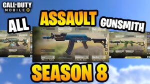 All Assault Gunsmith in Cod Mobile Season 8!