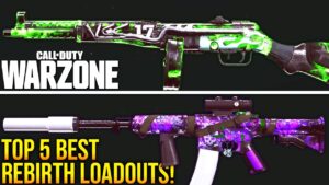 Call Of Duty WARZONE: TOP 5 OVERPOWERED REBIRTH LOADOUTS! (WARZONE Best Setups)