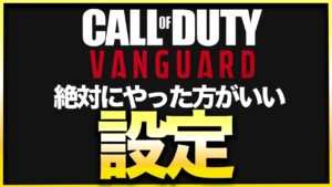 【CoD:VANGUARD】プレイ快適度激変の絶対にやっておいたほうがいい設定まとめ！ CALL of DUTY VANGUARD