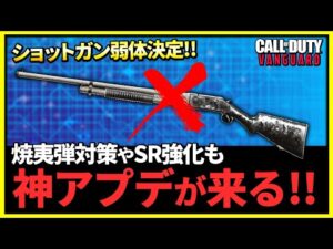 【CoD:Vanguard 】運営が神アプデを発表！（ショットガン弱体やSRの強化、焼夷弾対策など）【アップデート情報】