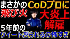 まさかのCoDプロ部門に飛び火 大炎上で元クラメンが解雇...『5年前のツイート遡られるの怖すぎる。マジでFPS民注意しよな』【CoDVanguard:実況者ジャンヌ】