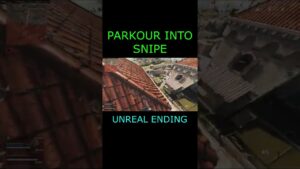 PARKOUR INTO SNIPE in WARZONE REBIRTH - #Shorts #callofduty #warzone #rebirth #fortuneskeep #parkour
