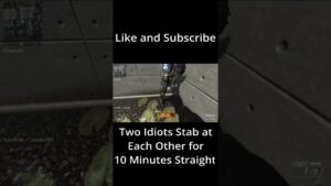 Two Idiots Stab at Each other for 10 Minutes Straight! | Bo2 Raid | #shorts #bo2zombies #bo2 #gaming