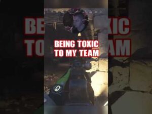 being toxic to my teammate😠