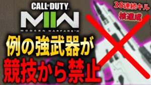例の強武器が競技で『禁止武器』になった...【38連続キル/核達成】【CoD:MW2】