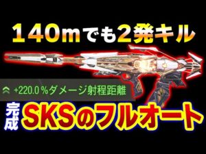 【AR？マークスマン？】140mでも2発キルとなる『SKSのフルオートVer.』を作ってみた結果がこちらww【CODモバイル】〈KAME〉