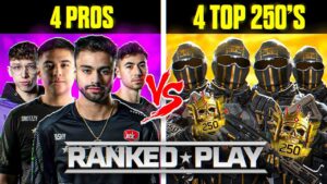 4 CALL OF DUTY PROS VS 4 TOP 250 RANKED PLAYERS (INSANE)
